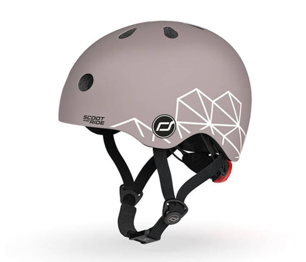 Scoot & Ride Kask Ochronny XXS-S dla dzieci 1-5 lat Brown Lines - 1039898 - zdjęcie